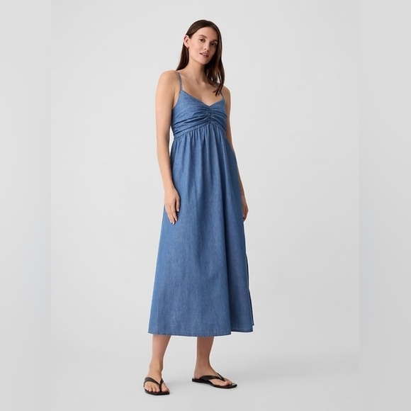 GAP Dresses & Skirts - Gap Denim Maxi Dress Medium Wash